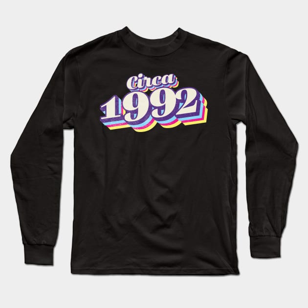 1992 Birthday Long Sleeve T-Shirt by Vin Zzep